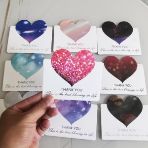 Προσαρμοσμένη κάρτα χαρτιού χαιρετισμού δώρων