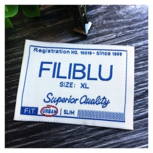 Ετικέτα προσαρμοσμένης ένδυσης, χειροποίητο σήμα υφάσματος κλωστοϋφαντουργίας