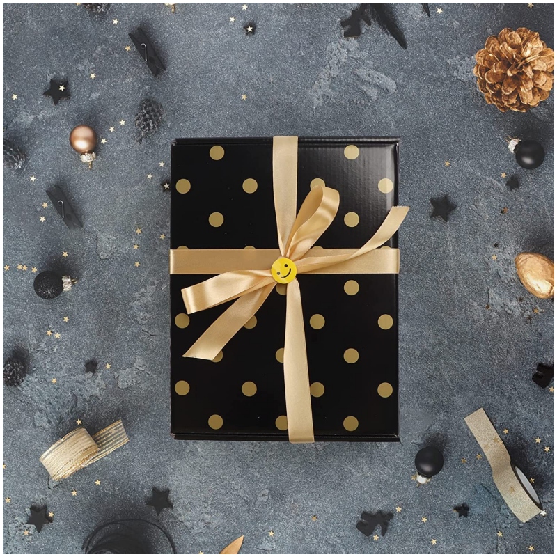 Προσαρμοσμένο κουτί δώρου μαύρου και χρυσού χαρτοκιβωτίου